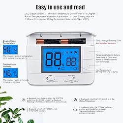 Non Programmable Thermostat for Home - Single Stage