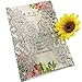 50 Sets 250GSM Silver Glitter Laser Cut Wedding Invitations Cards With Envelopes Inserts Birthday Greeting invites cards Bridal Shower 5X7