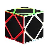 Twister.CK Oblique Twist Puzzle Cube with Carbon Fiber Sticker,Skewb Magic Cube,Fluctuation Angle Puzzle Cube,Made of Friendly ABS Plastic Material,The Color and New Style Will Never Fade Away.