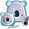 GET-FRESH-Kids-Bamboo-Dinner-Set--5-Piece-Bamboo-Childrens-Dinner-Set-with-Bamboo-Kids-Plate-Bowl-Cup-Spoon-and-Fork--Cute-Koala-Bamboo-Kids-Dinnerware-Set-with-5-Bamboo-Fibre-Baby-Tableware-Dishes GET FRESH Kids Bamboo Dinner Set – 5 Piece Bamboo Childrens Dinner Set with Bamboo Kids Plate Bowl Cup Spoon and Fork – Cute Koala Bamboo Kids Dinnerware Set with 5 Bamboo Fibre Baby Tableware Dishes