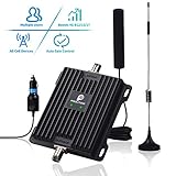 Cell Phone Signal Booster for Car, Truck and RV - Verizon AT&T 4G LTE Signal Booster Dual 700MHz Band 12/13/17 Repeater Amplifier Kit Enhance Cellular Voice & Data Signal in Vehicle