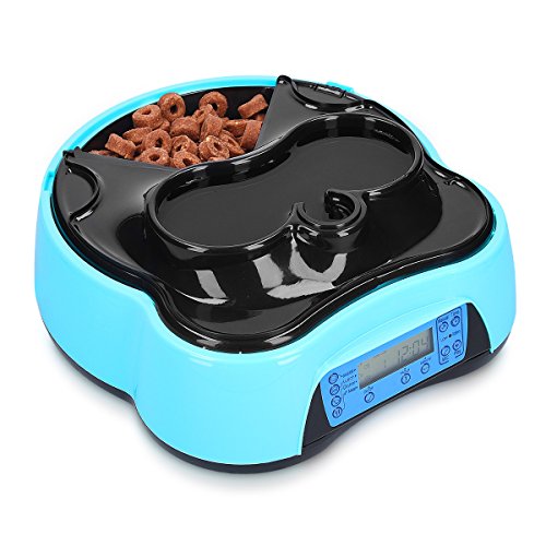 Navaris Automatic Food And Water Dispenser 4 Meal Pet Feeder