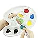 Paint Tray Palettes Art Palette with Thumb Hole -with Kare & Kind® Retail Packaging (3 Pieces, White)