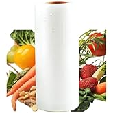 KEYOPO Vacuum Sealer Bags Rolls 7sizes 2pack Thicker,Heavy Duty,BPA Free,Great for Vac storage Sous Vide Cooking (1PACK 8" x 16.4')