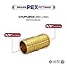 Supply Giant FQDQ0058-OM x PEX Straight Coupling Barb Pipe Fitting, 5/8'', Brass, 38