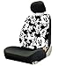 Mickey Mouse Expressions Disney Movie Cartoon Character Auto Car Truck SUV Vehicle Low Back Front Bucket Seat Covers - Pair