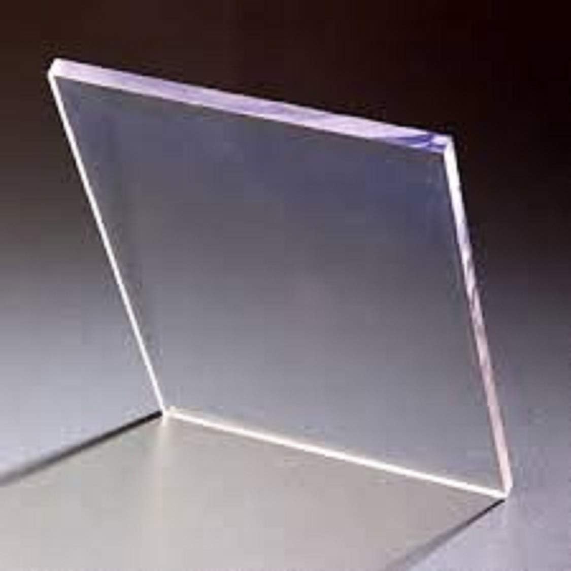 BIGMALL Clear Transparent Cast Acrylic Sheet (6x6 Inches, 5 MM Thickness (Pack of 2pcs)