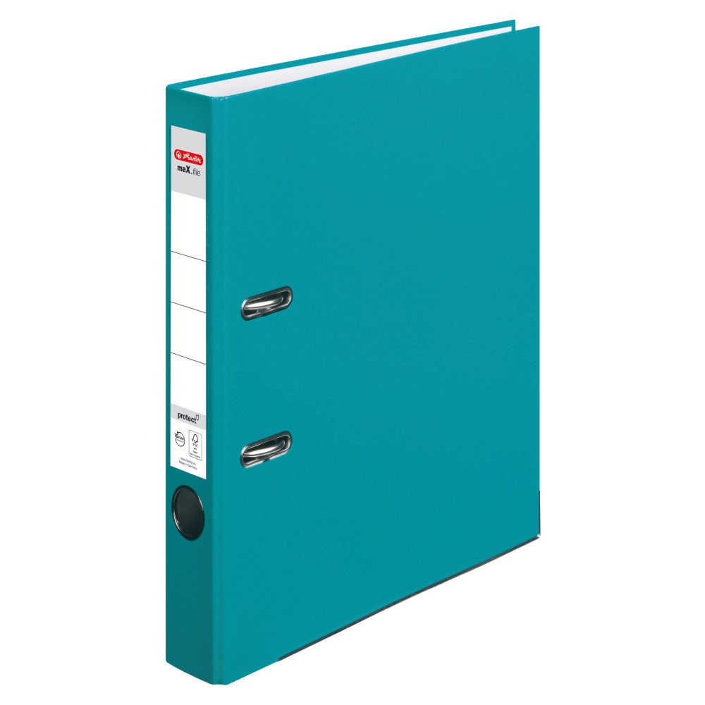 'herlitz 50015955 Ordner maX. File Protect, A4, 5 cm, Caribbean Turquoise