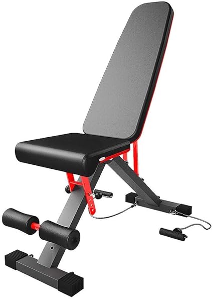 Leoo Banc De Musculation Reglable Bancs De Musculation Utilitaires Pour Entrainement Complet Du Corps Presse De Banc Inclinable Inclinable Pliable Pour Gymnastique A La Maison Amazon Fr Sports Et Loisirs