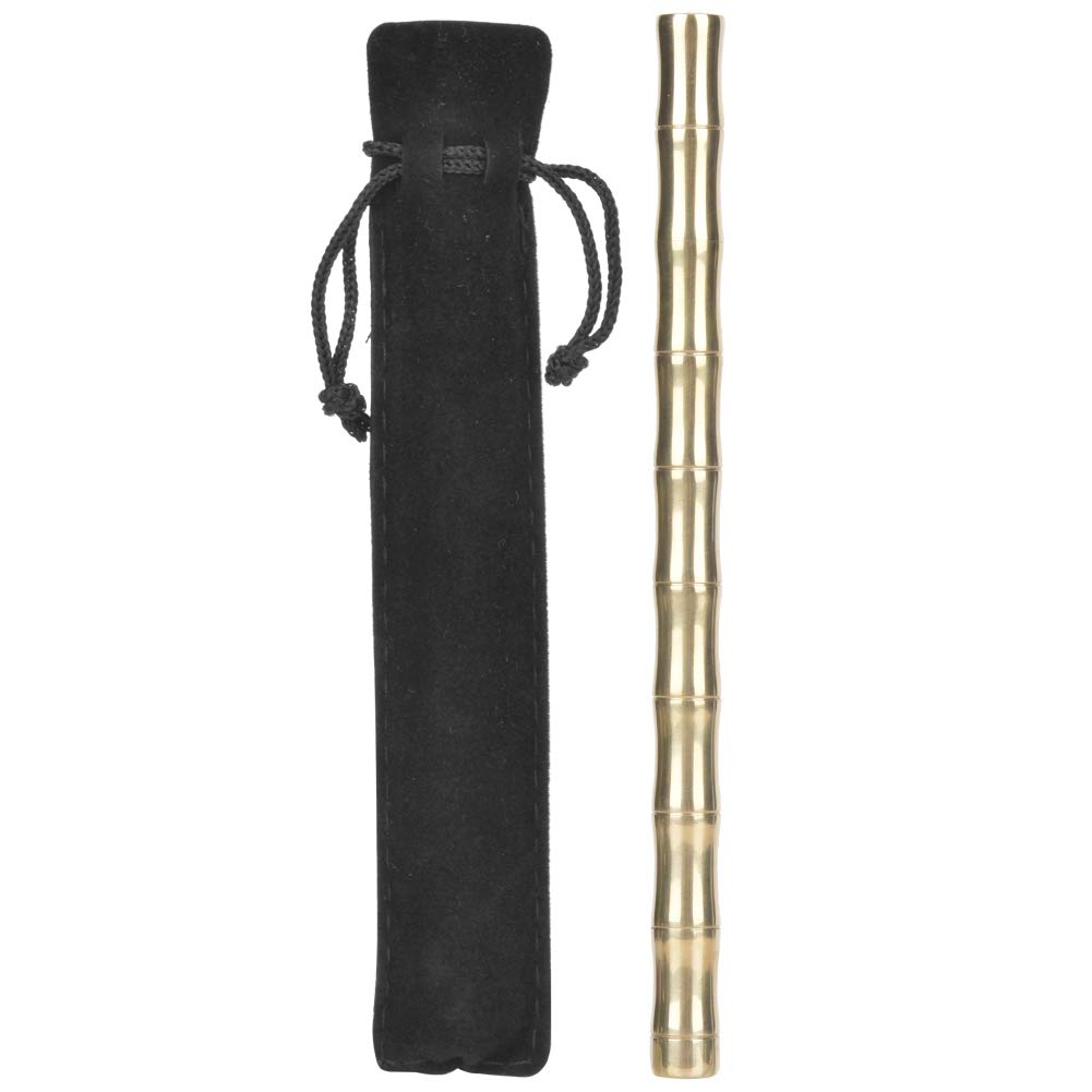 Gel Ink Pens, 0.5mm Brass Ballpoint Pen Bamboo Joint Design Signature Writing Pen for Students Bamboo Joint Design Signature Writing Pen for Students