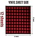 Windbom 12 Pack Buffalo Plaid Heat Transfer Fabric Sheets 12 x 12 Inch Fabric Printed Vinyl Sheets Adhesive Iron on Vinyl for Christmas Cloth Craft(Not HTV)