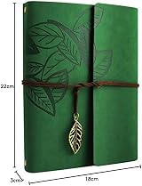 ZEEYUAN Leather Scrapbook Album 18x22cm 60 Pages Refillable DIY Memory Book view 8