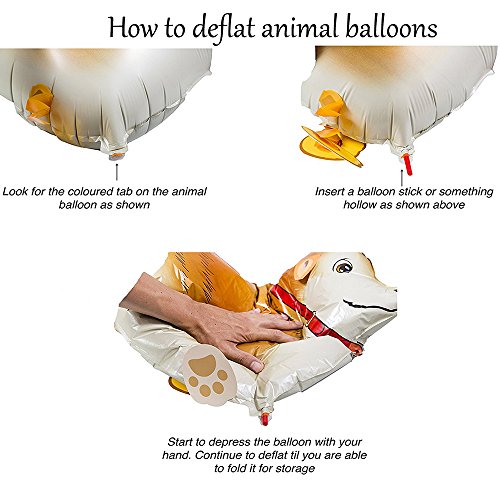 Walking Animal Balloons Frog Balloon Air Walkers, Kids Farm Animal Theme Birthday Party Supplies Birthday Decorations