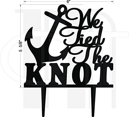 We Tied The Knot Cake Topper Custom Handmade We Tied The Knot Cake Topper Custom Handmade