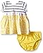 Nautica Baby Girls' Stripe Jersey Top with Printed Woven Skirt Dress