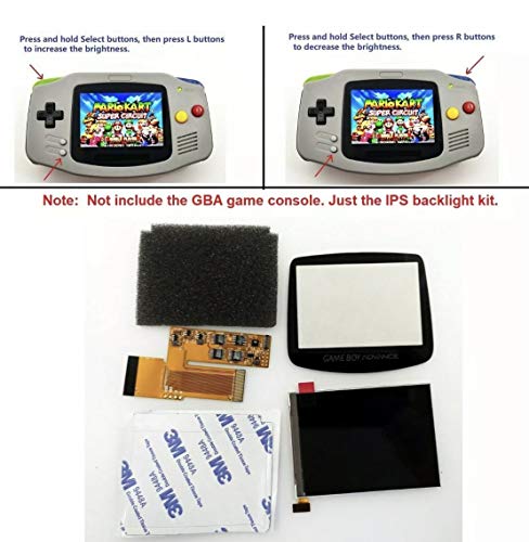 image for Retro Game Repair Shop RGRS Game Boy Advance V2 IPS LCD Mod Kit Backli