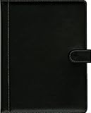 Pierre Belvedere A4/Letter Size Snap Portfolio, Refillable, Black (579240)