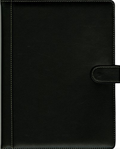 Pierre Belvedere A4/Letter Size Snap Portfolio, Refillable, Black (579240)