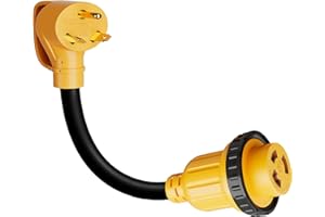 ANSCHE 30 Amp to 30 Amp RV Plug Adapter, NEMA TT-30P Male to L5-30R Female Outlet, 1.2 Ft RV Electrical Adapter Extension Cord for RV Trailer Camper