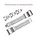 For Fitbit Alta HR and Alta Bands, bayite Replacement Stainless Steel Chain Bands Adjustable Wristbands Silver Dual Chains Large