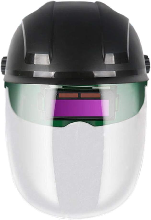 Hainter Auto Darkening Welding Helmet 2-in-1 Solar Energy Electric Welding Face Shield Soldering Protective Face Guard, 4 Arc Sensor, for TIG MIG MMA Arc Weld Grinding Welder Mask