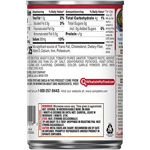 Campbell's Gravy, Golden Pork, 10.5 oz. Can (Pack of 24)