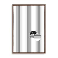 Framed Canvas Wall Art Modern Geometric Pattern Canvas Prints Home Artwork Decoration for Living Room,Bedroom - 16x24 inches