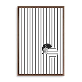 Framed Canvas Wall Art Modern Geometric Pattern Canvas Prints Home Artwork Decoration for Living Room,Bedroom - 16x24 inches