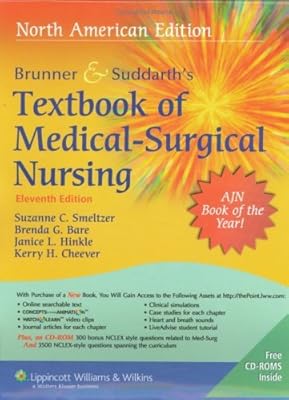Brunner & Suddarth's Textbook of Medical Surgical Nursing (text only) 11th(eleventh) edition by S. C. Smeltzer,B. G. Bare,J. L. Hinkle,K. H. Cheever