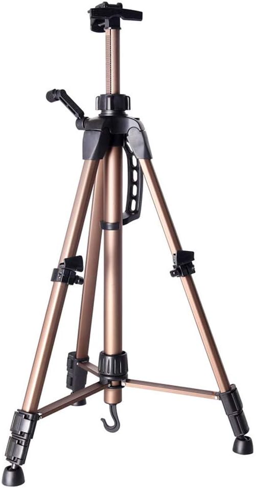 HAOCHIDIAN Adjustable Iron Folding Easel Portable Travel Metal Easel Sketch Tripod Display Stand Easel for Artist and Children Drawing Painting