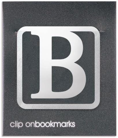 Metal Alphabet Clip-on Letter B Bookmark