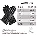 Womens Winter Leather Touchscreen Texting Warm Driving Lambskin 100% Pure Genuine leather Gloves