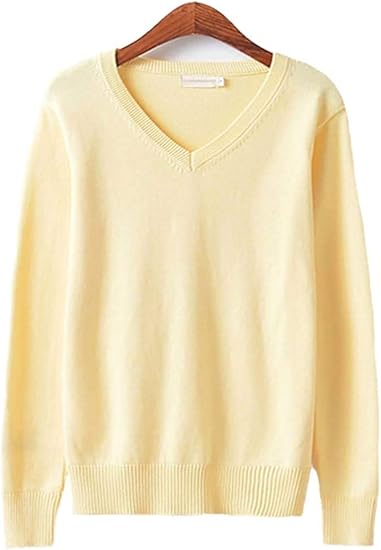 Amazon Co Jp セーター Vネック スクールセーター ニット 長袖 冬学生服 高校生 男女兼用 フォーマル ゆったり 無地 セーター オールシーズン 学園祭 文化祭 Ww Dreaming 服 ファッション小物