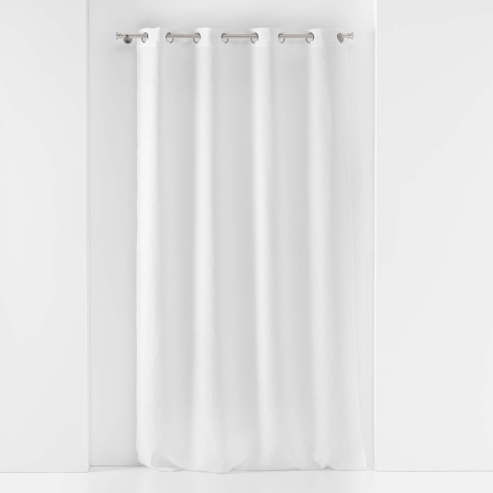 Douceur d'Intérieur, White Eyelet Curtain 140 x 240 cm