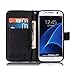 Galaxy S7 Case, Firefish [Card Slots] [Kickstand] Flip Folio Wallet Case Synthetic Leather Shell Scratch Resistant Protective Cover for Samsung Galaxy S7-Sunflower