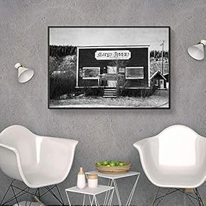 Floating Framed for Living Room Bedroom Black and...