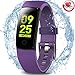 MorePro Waterproof Fitness Tracker, Activity Health Tracker with Heart Rate Blood Pressure Sleep Monitor, Color Screen Smart Wristband Step Calorie Counter Pedometer Watch for Kids Women Men.