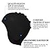 Shvim Swimming Cap For Long Hair With Ear Protect Pouch Design For Adults & Kids - Allergy Free Waterproof Durable Anti Rip Silicone Bathing Cap Hat - Bundle Combo With Noseclip + Ear Plugs (Black)