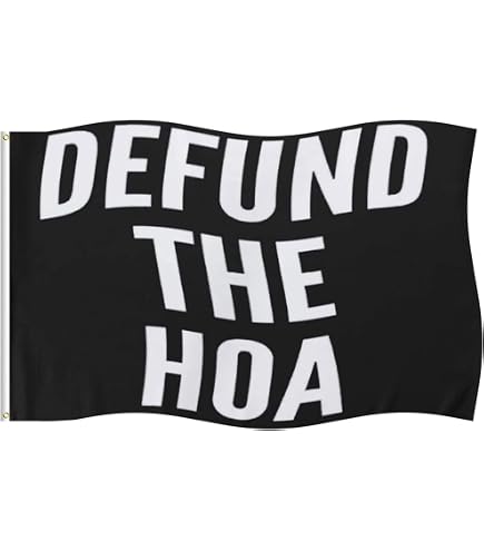Masquita DEFUND THE HOA Flagge – 60 X 91 Cm, Doppelseitig, UV-beständig, Mit Messingösen
