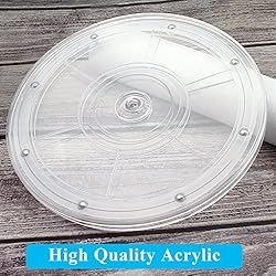 Jersvims 2Pcs 4 Inch Acrylic Turntable