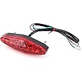 Keenso 12V Universal 15 LED Motorcycle Rear Tail Light Brake Stop Running Tail Light ATV Dirt Bike (B)