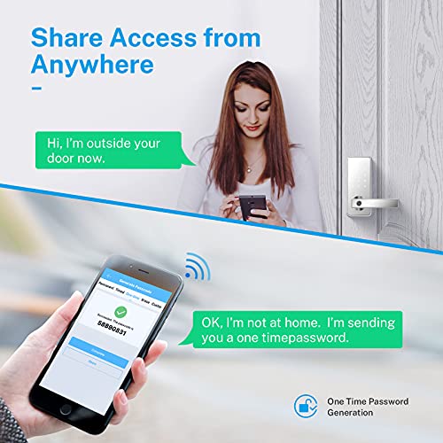 KUCACCI Smart Lock with Keypads,Smart Biometric Front Door Deadbolt