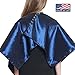 Mane Caper Blue Iridescent Salon Cape with snaps Professional 45 inch X 60 inch Heavy Duty Material Extra Long Durability For Barbershop and Beauty Shop Use Long Lasting and Specialized (NAVY BLUE)