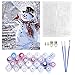 Antiniska DIY Paint by Numbers for Adults Kids DIY Painting Paint by Numbers Christmas Acrylic Paint by Numbers Painting Kit Christmas Snowman Bedroom Living Room Decoration for Home Wall Decor