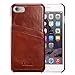 iPhone 8 Case, iPhone 7 Case,Benuo [Card Slot Vintage Series] Genuine Leather Soft Leather Case, 2 Card Slots, Ultra Slim Leather Case Back Cover for Regular iPhone 8/iPhone 7/Special Edition (Brown)