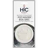 HIC Kitchen Pot Minder Boil Disc, Natural Stoneware, Boiling Pot Design