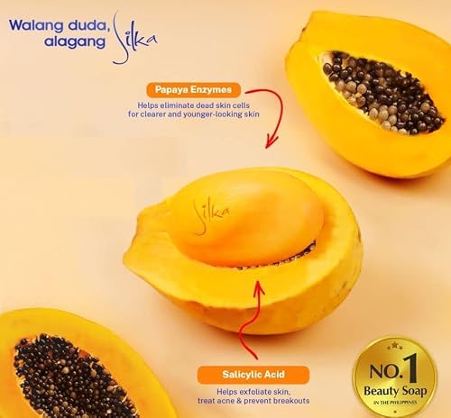 Silka Papaya & Herbal Soap 6 X 135G by SILKA in Saudi Arabia