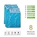 arti art Space Saver Travel Storage Bags Reusable Vacuum Bag Saving Space for Travelling or Home Compress Roll-Up No Extra Vacuum or Pump Needed (8-Packs) (8, 28”*20”+24