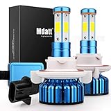 Mdatt H13/9008 LED Headlight Bulbs - 100W 12000LM - High/Low Beam,Fog Light Bulb Conversion Kit - DOT Approved - 360 Degree - IP68 Waterpoorf