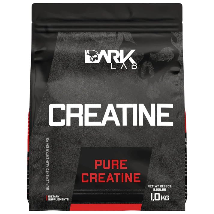 Creatina Pura 1kg Dark Lab Monohidratada 100% de Pureza, Sem Sabor